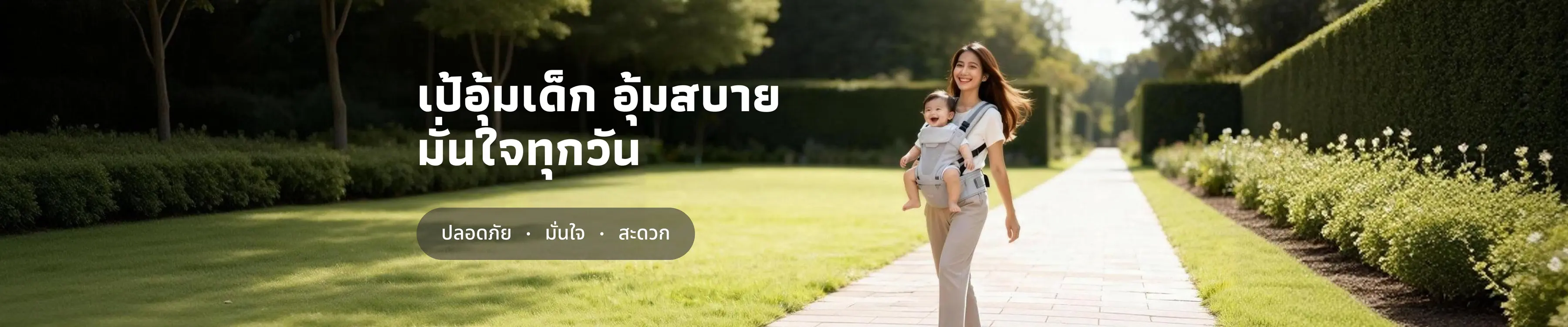 เป้อุ้มเด็กอุ้มสบายมั่นใจทุกวัน