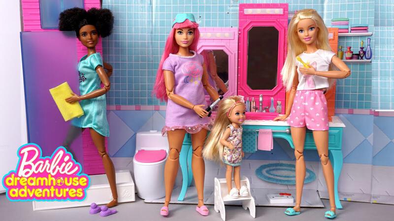 Barbie Family Best Friends Morning Routine - Dreamhouse Adventures Pretend  Play