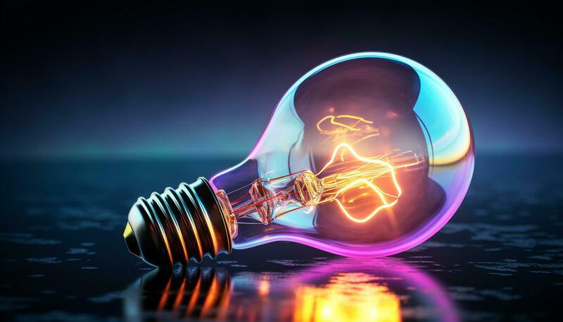 AI generated Glowing electric lamp sparks bright ideas and innovation  generated by AI 36212807 Stock Photo at Vecteezy