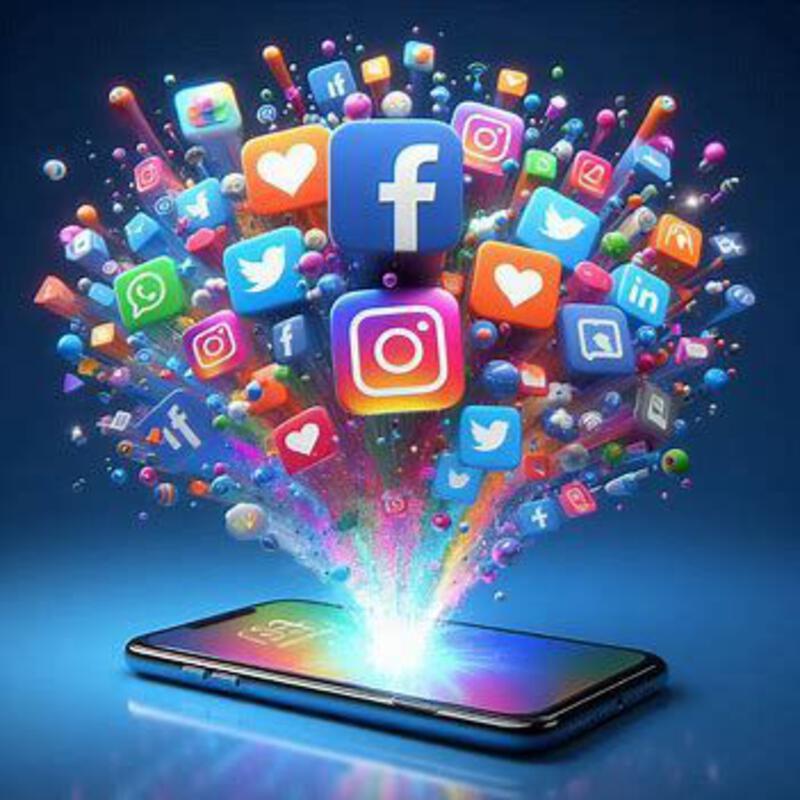 รูปนี้มี: Social Media Marketing