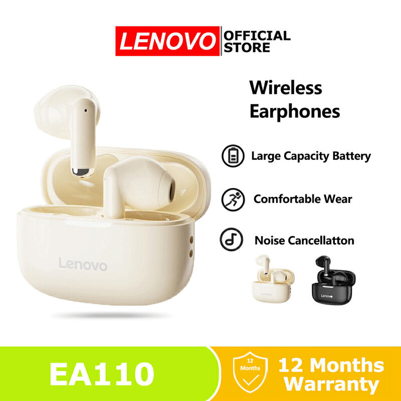 Product image Lenovo EA110 หูฟังบลูทูธ Earphones Bluetooth 5.4 ANC หูฟัง HiFi Sound HD Call พร้อมไมค์ อายุแบตเตอรี่ยาวนาน 1