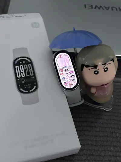 Mi Band สีเงินกับวอลเปเปอร์ชินจัง✨👒